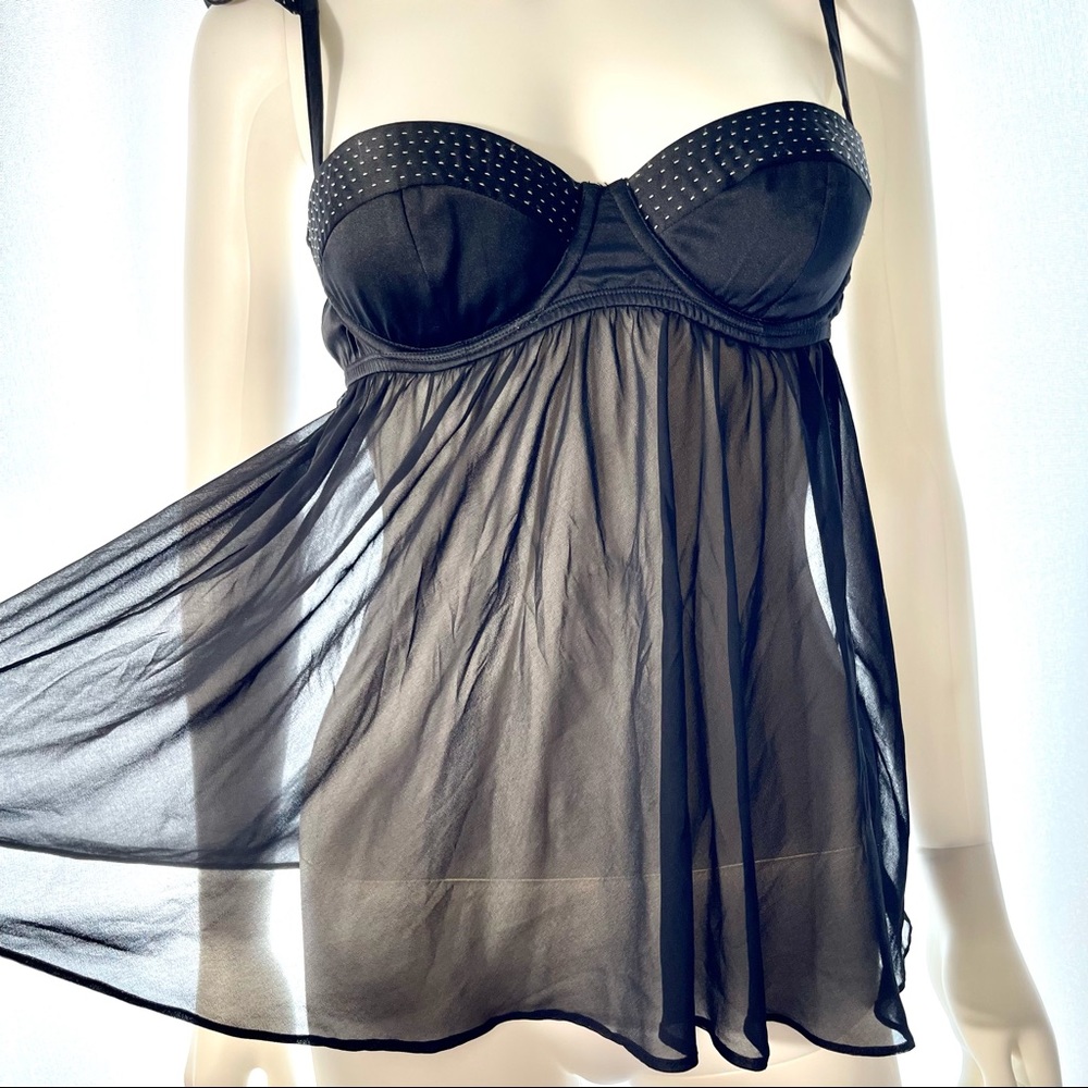 34C VS Victoria’s Secret Sexy Little Things Chemise Babydoll Lingerie Slip Dress
